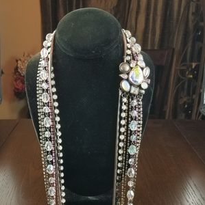 Chicos Necklace in Opalescent Crystals.